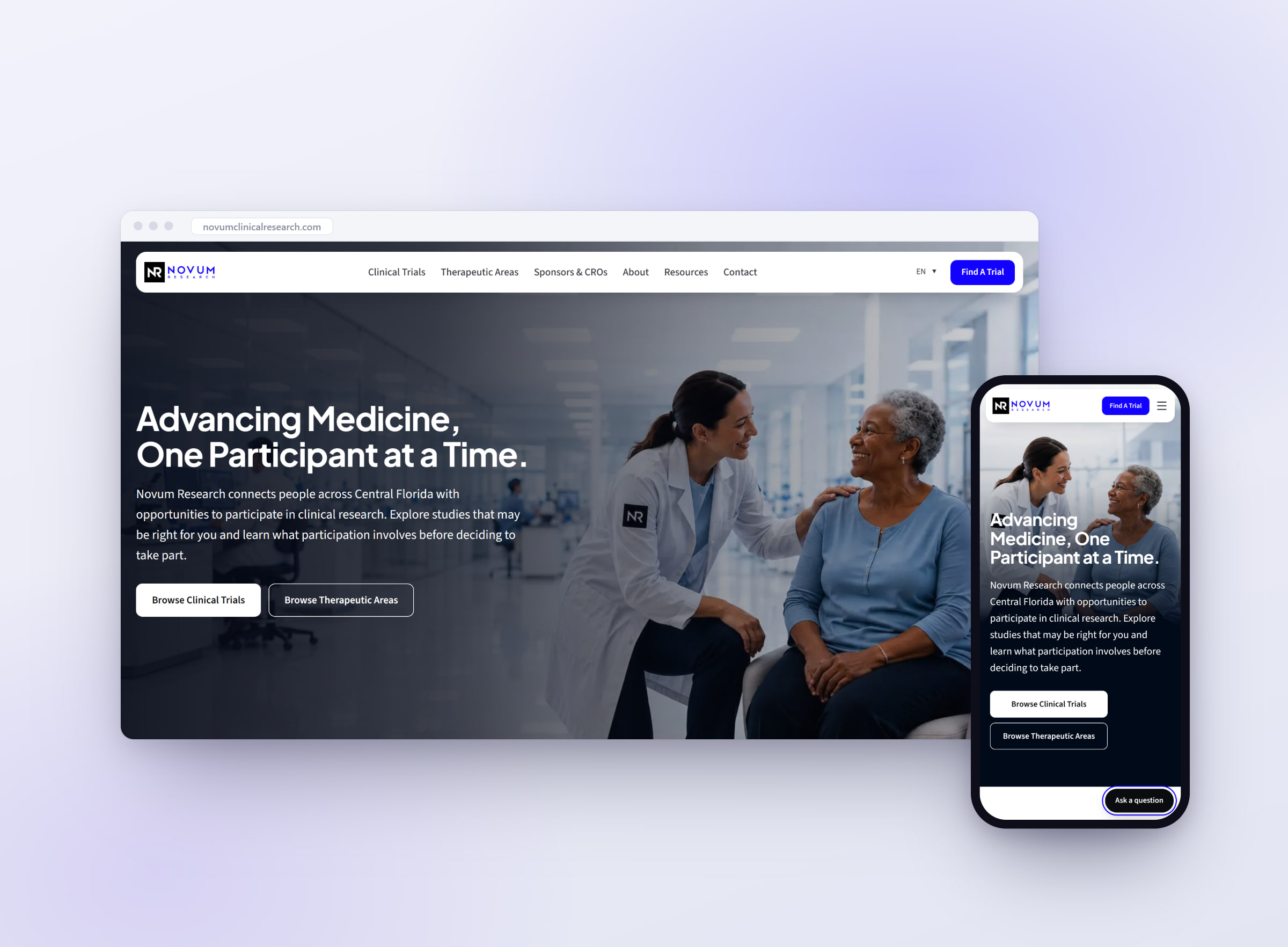 The Novum Research website