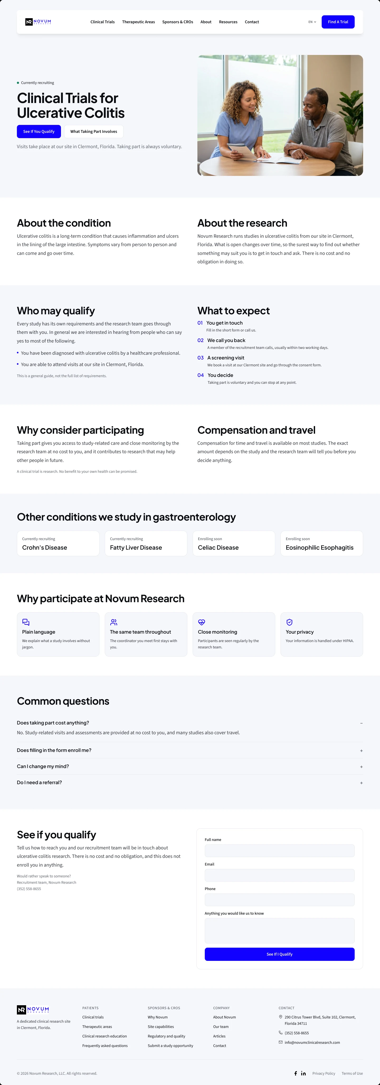 The full Condition page page
