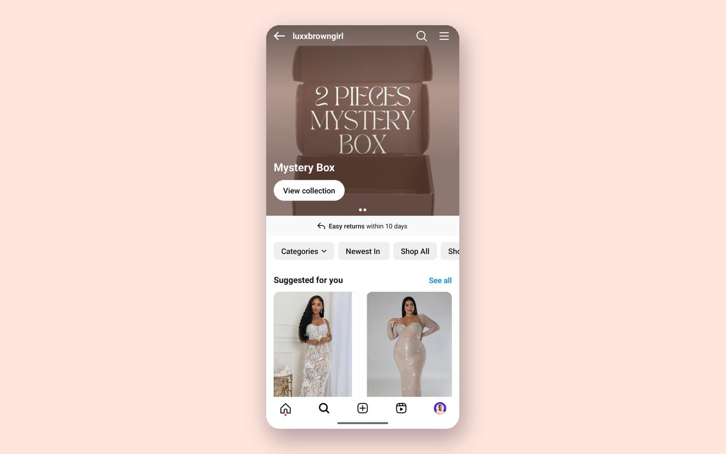 The Luxx Brown Girl Instagram Shop